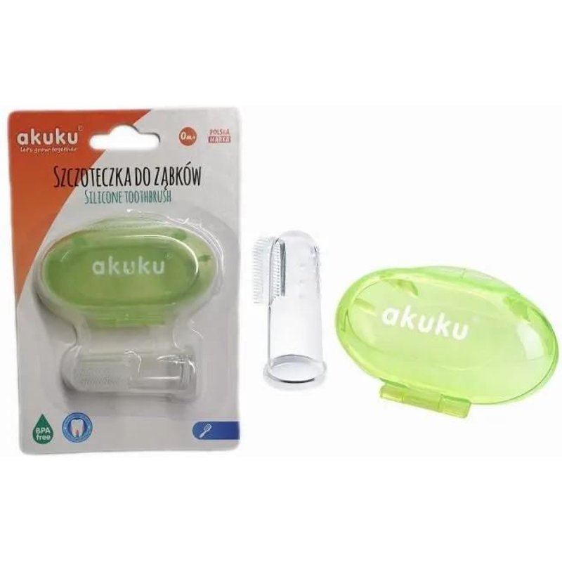 Brosse À Dents Et À Gencives Akuku Finger, A Utiliser Dès Les Premiers Jours De La Vie Du Bébé