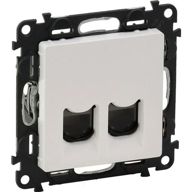 Switch - Legrand - 753143 - Hub Ethernet - Injecteur - Double RJ45 Cat.6 UTP Blanc