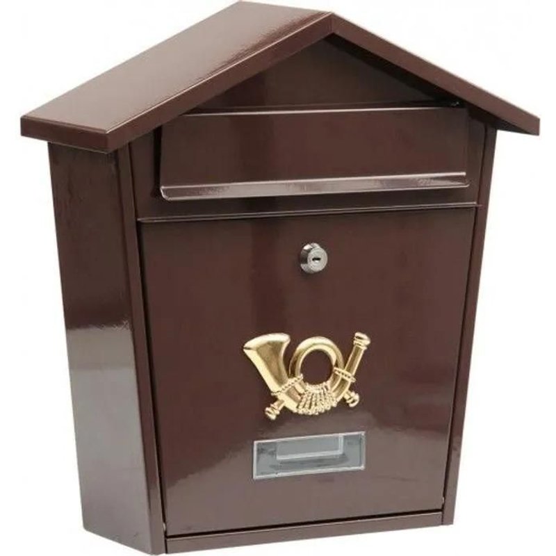 Boîte aux lettres - Vorel - 78582 - Acier allié - 380 x 320 x 105 mm - Marron