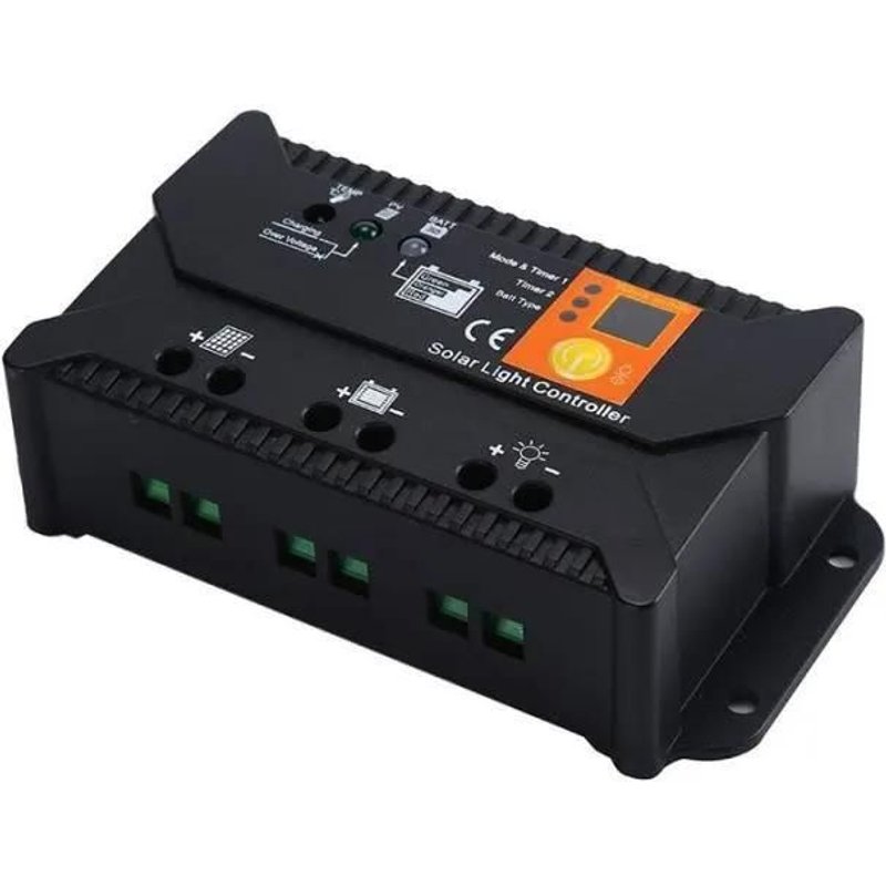 Régulateur de charge solaire - AZO DIGITAL SOL-10S - 10A - IP30 - Écran intégré