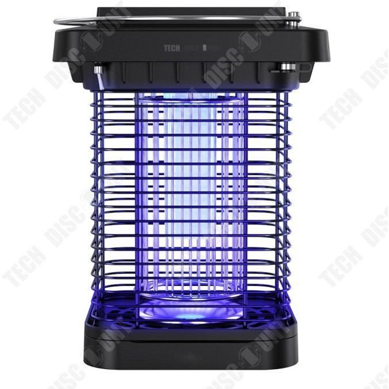 TD® Lampe anti-moustique Modèle solaire Piège à lumière Contrôle intelligent de la lumière Piège à moustiques à lumière violett