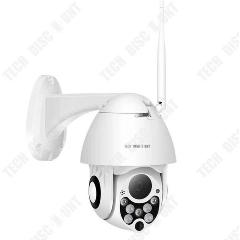TD® Caméra de surveillance sans fil 1080P Interphone vocal Vision nocturne en couleurs Déconnexion vidéo Installation facile
