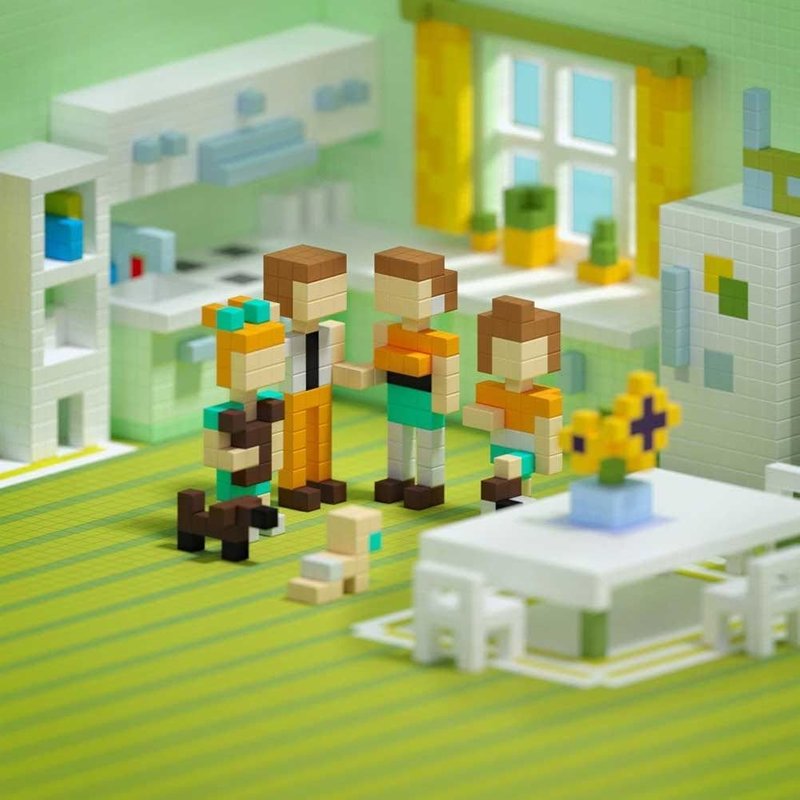 Jeu De Construction Aimanté Famille Et Personnages