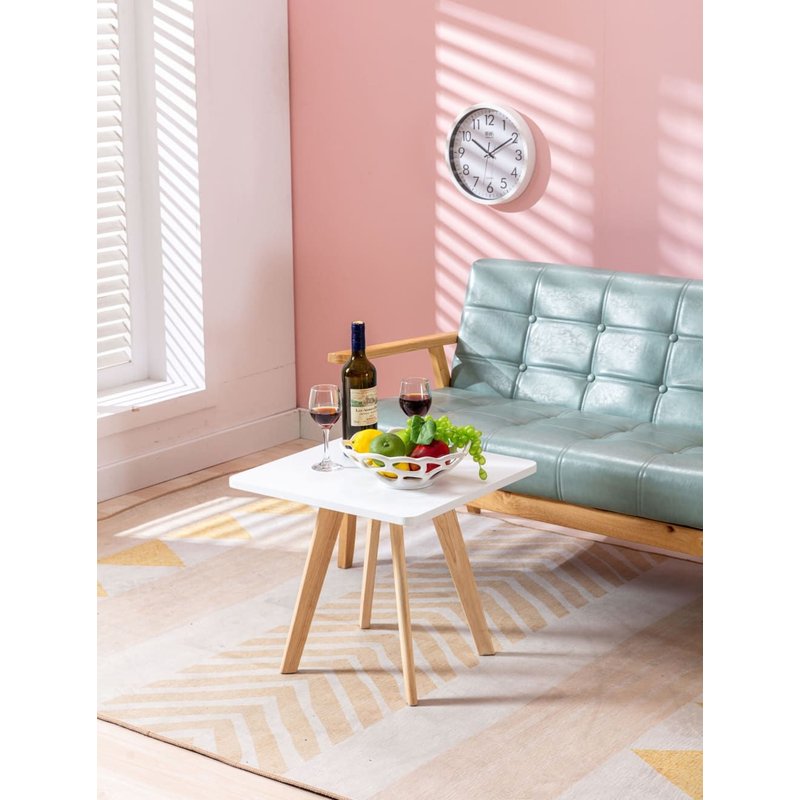 Table D'appoint Carrée En Bois Blanc