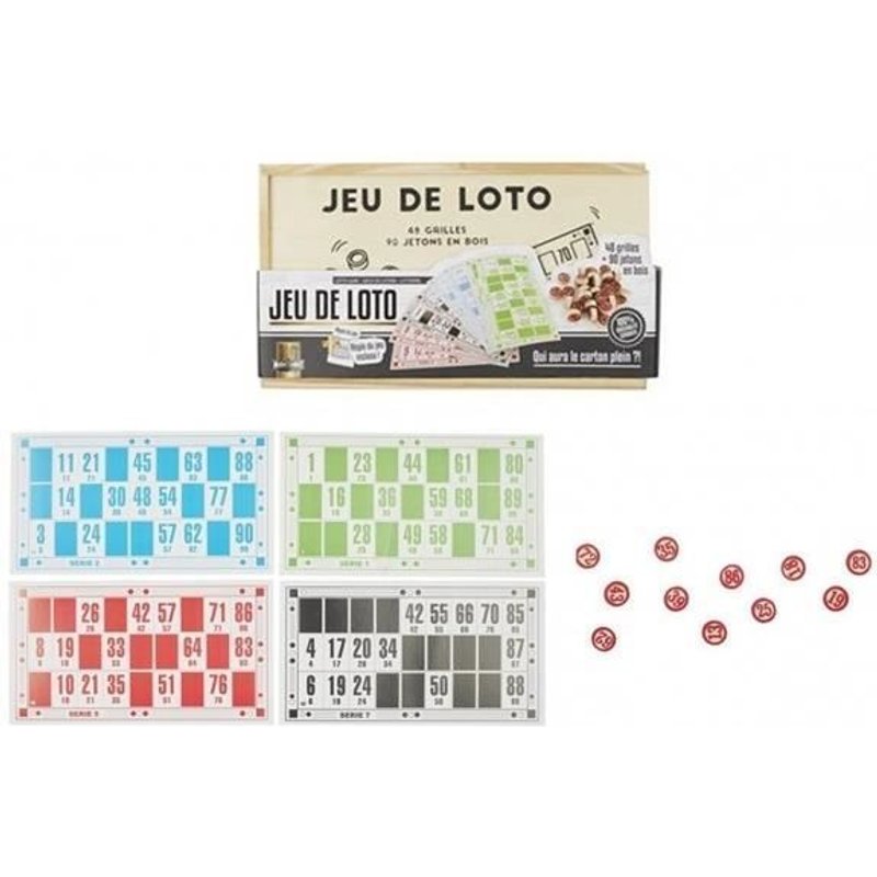 Jeu De Société Loto - Coffret Kit Jeu En Bois