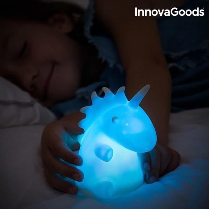 Lampe Multicolore En Caoutchouc Licorne - Veilleuse Enfant