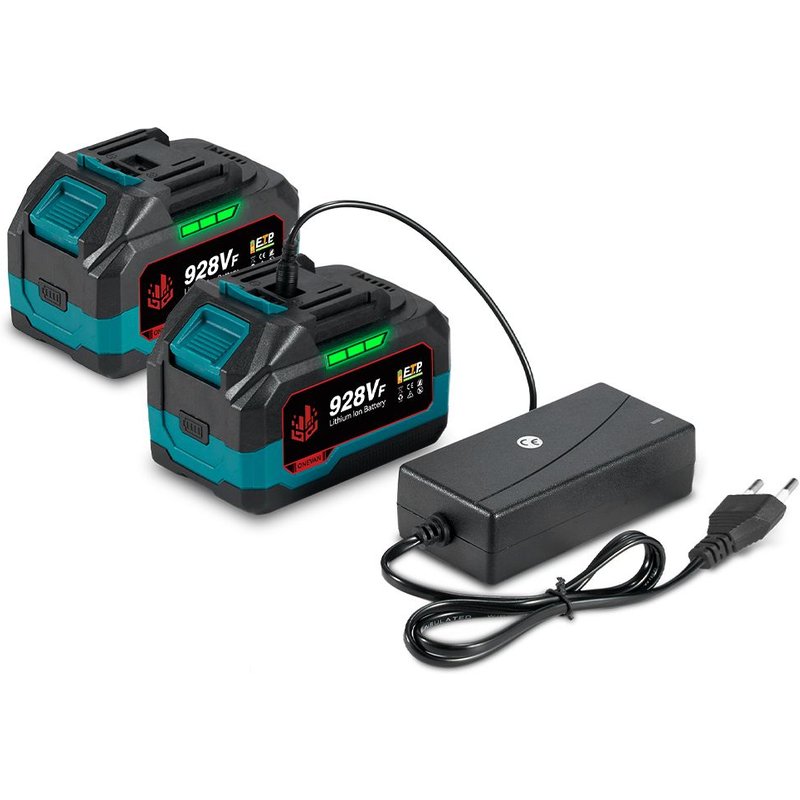 2 Pack Batterie de Remplacement Pour outil électrique sans fil 18V Batterie lithium 928vf avec indicateur LED et chargeur