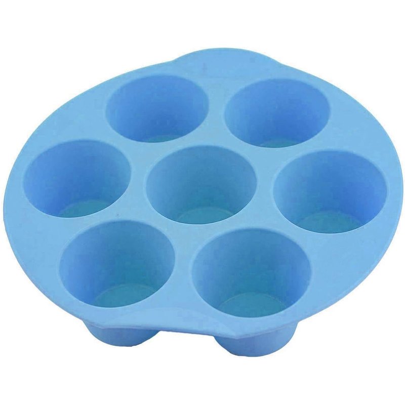 KALANKA--Le plateau à petits pains/muffins en silicone 7 tasses est un plateau de cuisson en silicone, idéal pour préparer des muffins, des petits pains, des puddings et autres desserts.
