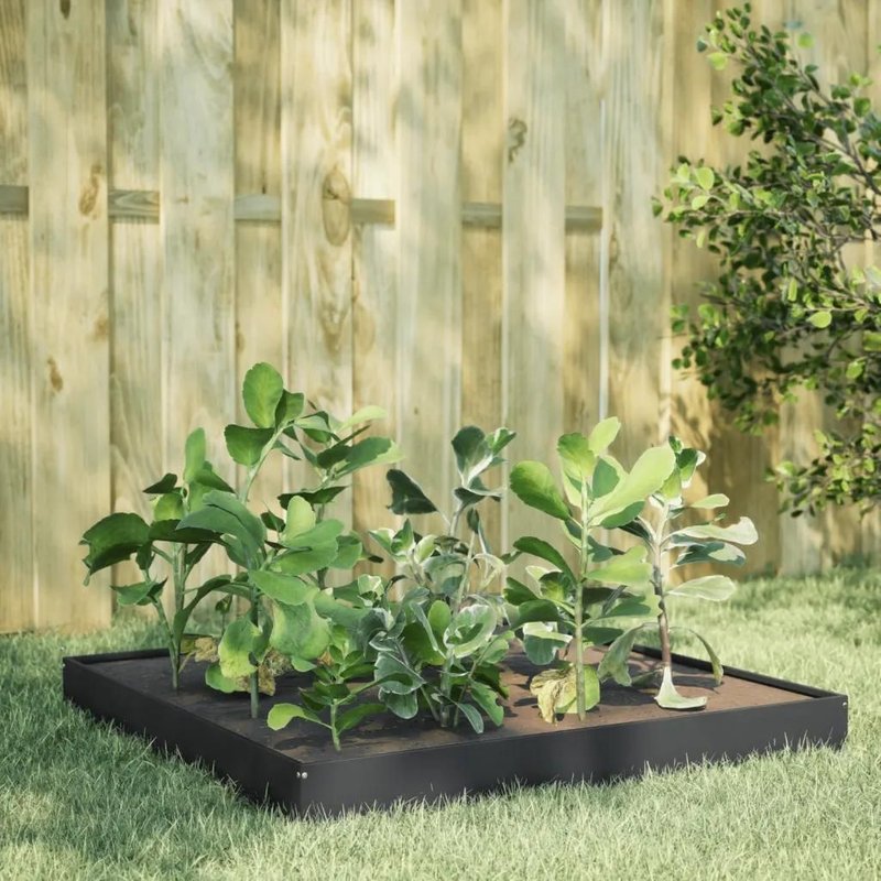 Vidaxl Lit Surélevé De Jardin Anthracite 100x100x18,5 Cm Acier