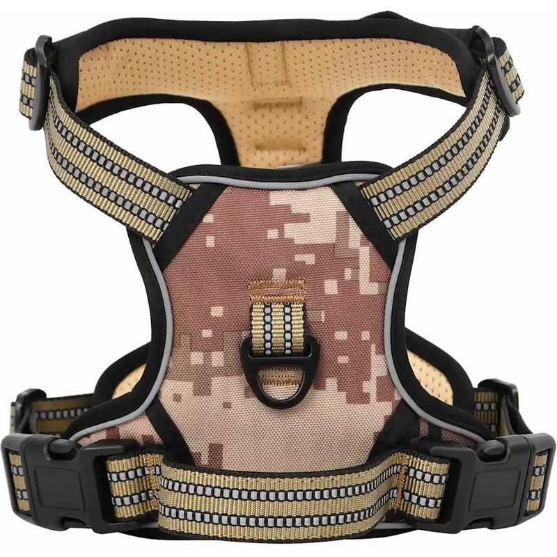 Vidaxl Harnais Pour Chien Avec Bandes Réfléchissantes Réglables L