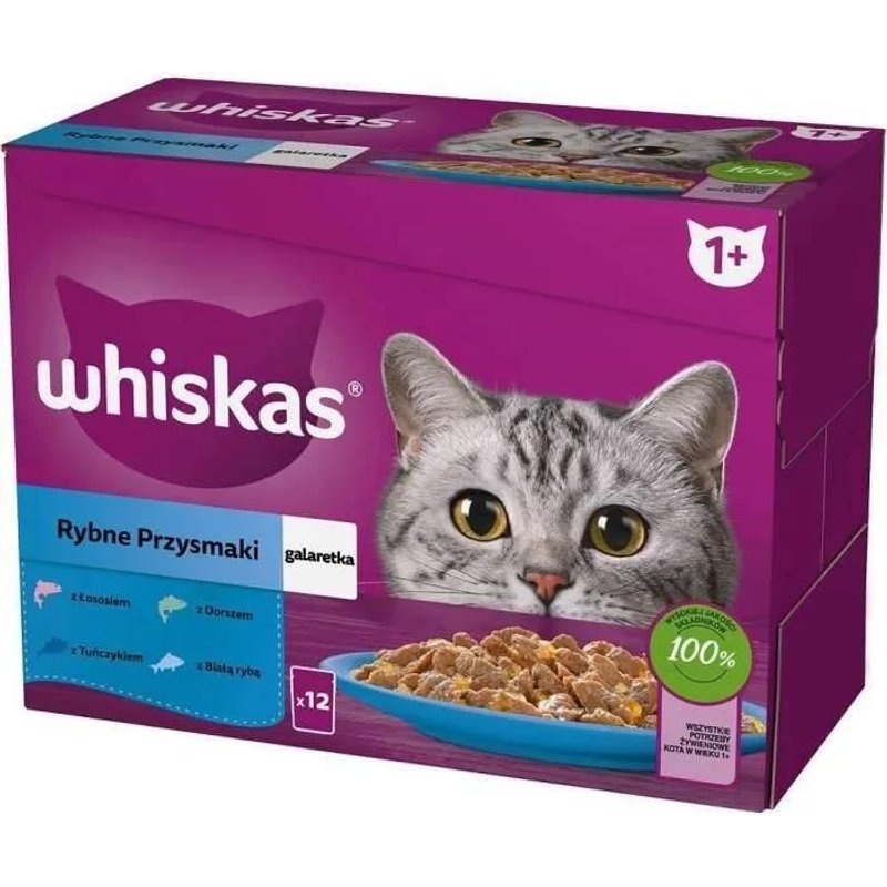 Whiskas Nourriture Humide Pour Chat En Gelée 12 X 85 G - Nourriture Hu