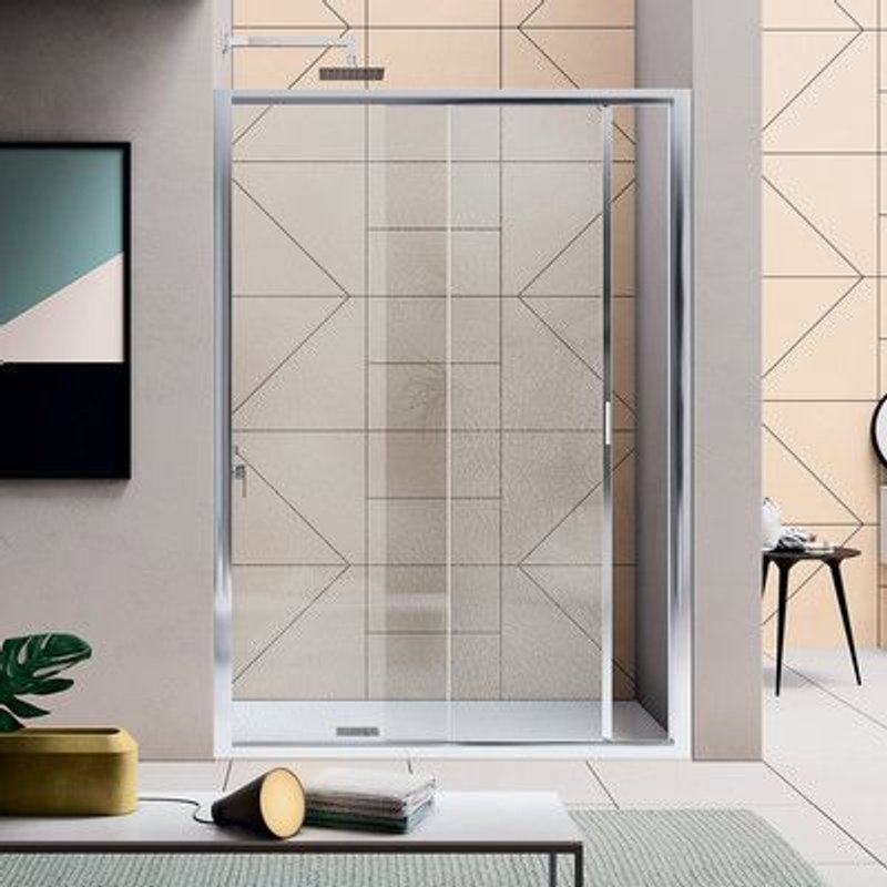 1 X CABINE DE DOUCHE-BAIN SAMO CRISTAL 116-123 cm Ouverture 48,5 cm