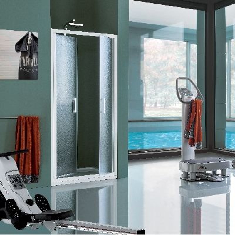 1 X CABINE DE DOUCHE-BAIN SAMO CRISTAL 77-81 cm / Ouverture 62 cm