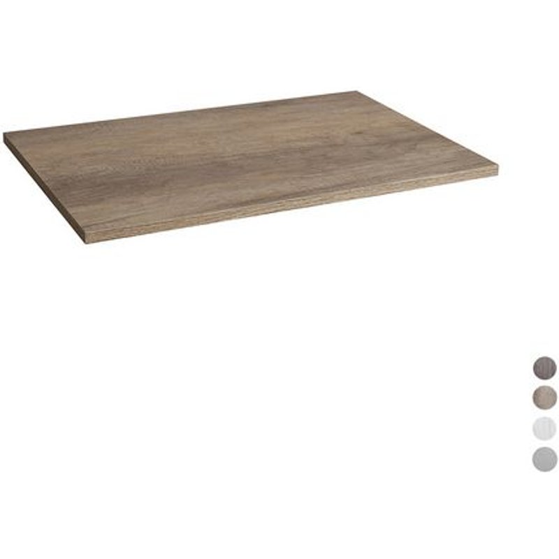 1 X MEUBLES DE SALLE DE BAIN EN BOIS 80x46x1,8 cm Orme naturel