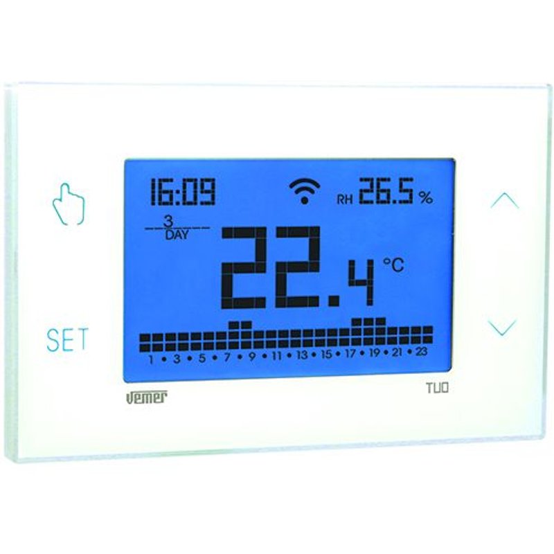1 X THERMOSTATS ET CHRONOTHERMOSTATS Blanc