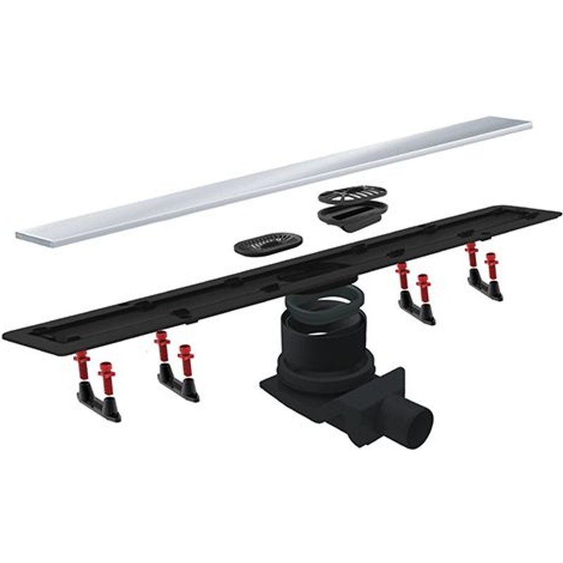 1 X DÉCHETS DE DOUCHE EN PLASTIQUE. LES PUITS. PANIERS ET GRILLES À DÉCHETS 550 millimètres