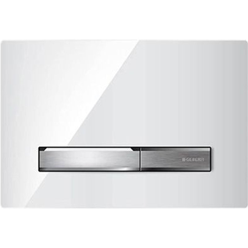 1 X BOÎTES DE DRAINAGE INTÉGRÉES. PLAQUES ET DROITS Blanc - touches chromées