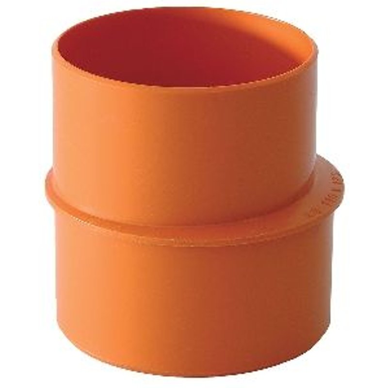 1 X TUYAUX ET RACCORDS EN PVC RIGIDE DE COULEUR ORANGE Diamètre 110 x 125