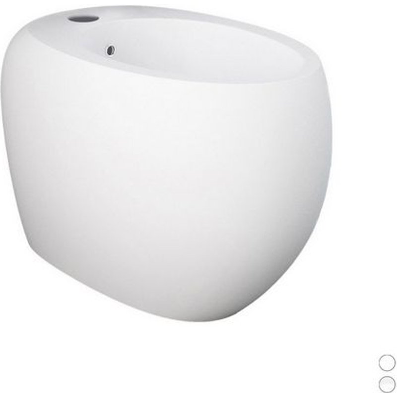 1 X TOILETTES EN CÉRAMIQUE SÉRIE CLOUD Euh. Robinet Blanc Mat Mat