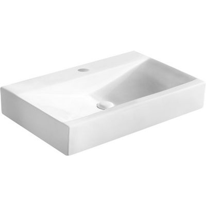 1 X LAVABO. ÉVIERS ET ACCESSOIRES EN CÉRAMIQUE Blanc