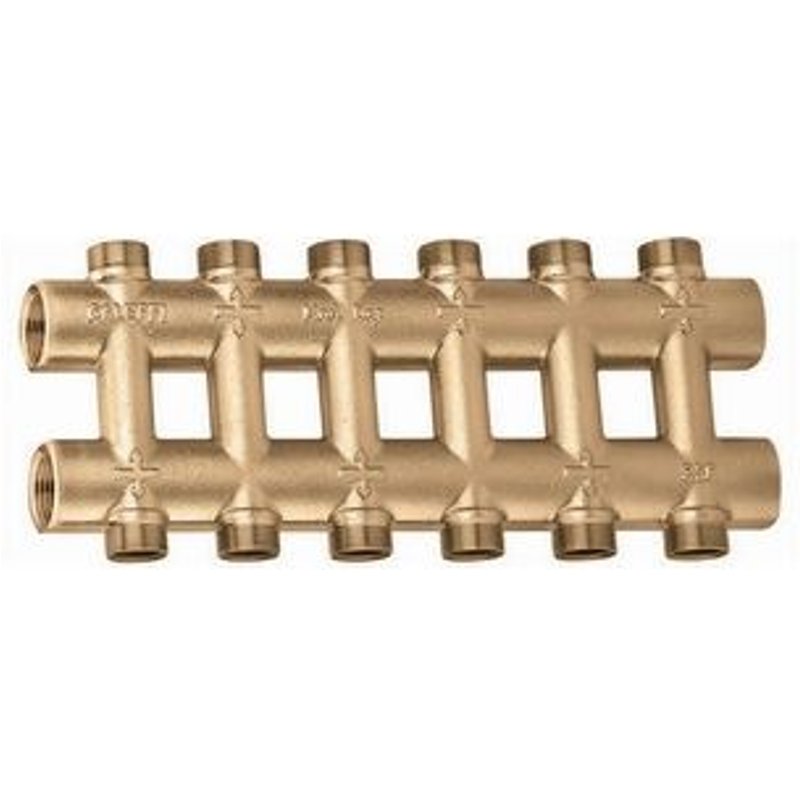 1 X COLLECTIONNEURS. RACCORDS ET VANNES CALEFFI 3/4" 8+8 dérivations