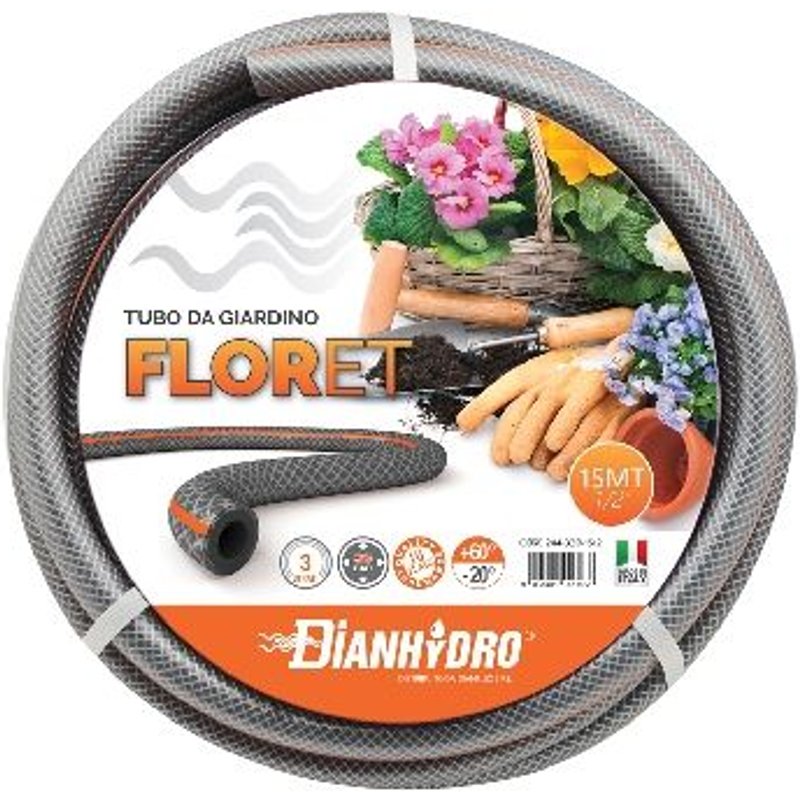 50 X ROBINETS DE JARDIN. TUYAU DE JARDINAGE 50 mètres - 3/4