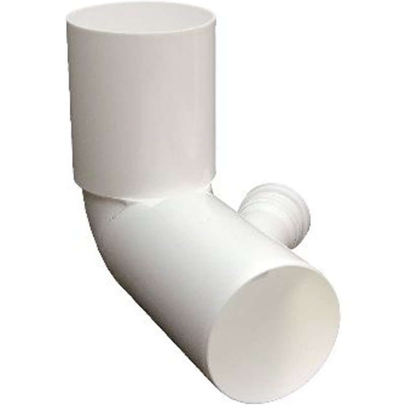 1 X TUYAUX ET RACCORDS EN PVC RIGIDE DE COULEUR ORANGE Connexion gauche D. 50