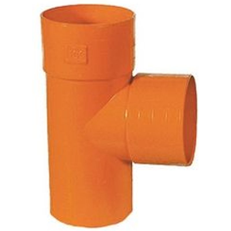 1 X TUYAUX ET RACCORDS EN PVC RIGIDE DE COULEUR ORANGE Diam.250 - Blanc