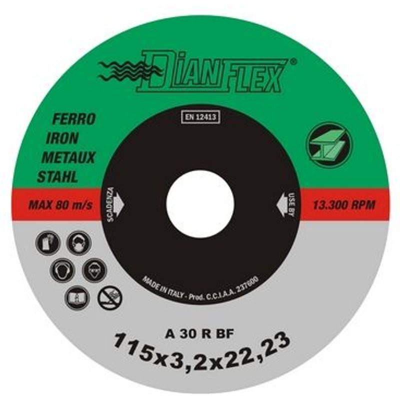 1 X OUTILS DE COUPE 115 mm x épaisseur. 3.2 Fer