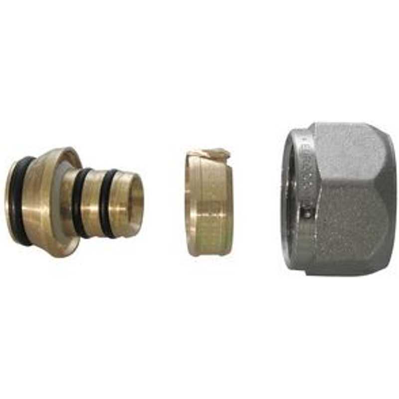 10 X RACCORDS TIEMME POUR MULTICOUCHE 20 x 2,0 - 3/4 x 18