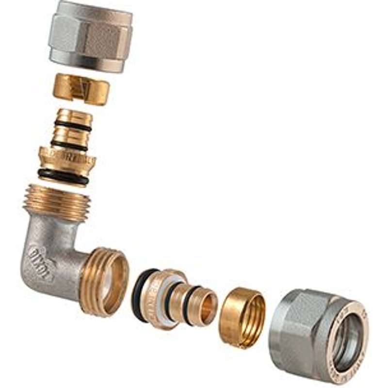 1 X RACCORDS À COMPRESSION POUR TDM MULTICOUCHE 1/2-16 x 1/2-16