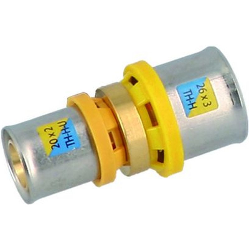 1 X RACCORDS À PRESSER POUR TUYAUX MULTICOUCHES POUR EAU-GAZ 26x16