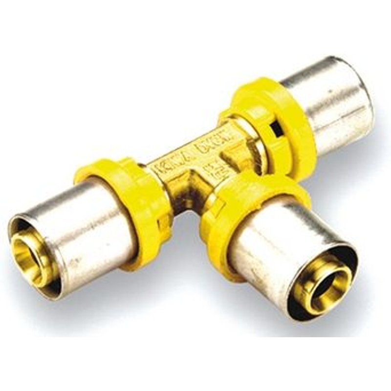 1 X RACCORDS À PRESSER POUR TUYAU MULTICOUCHE DE GAZ Diamètre 26 x 16 x 26