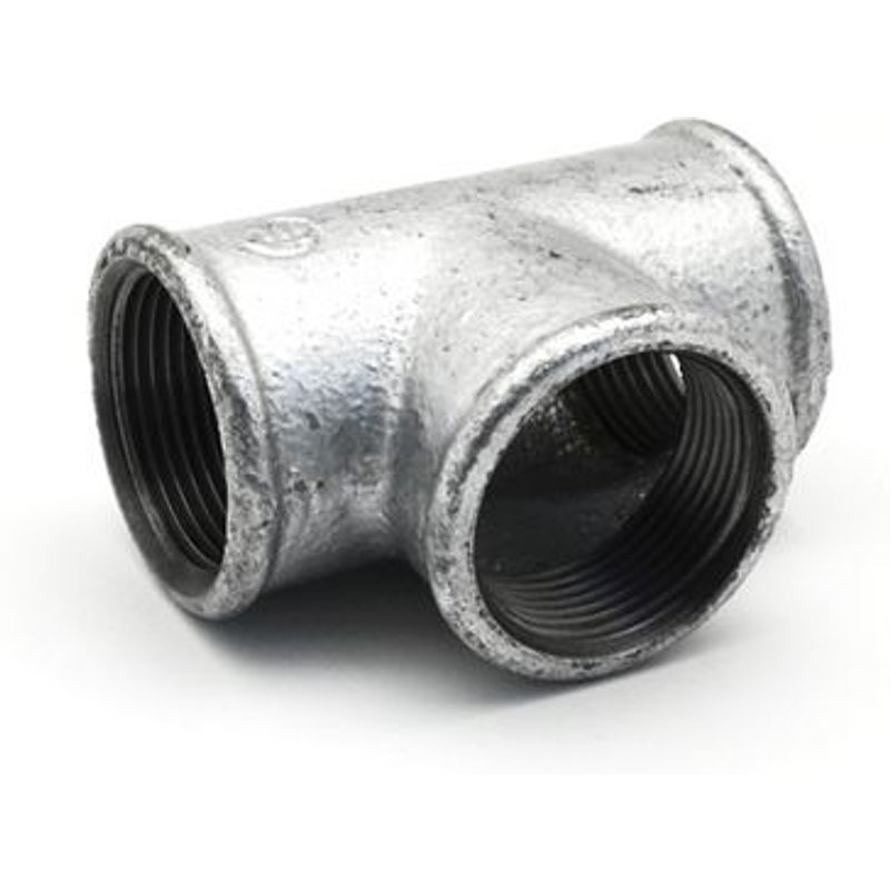 10 X RACCORDS EN FONTE GALVANISÉE 3/4
