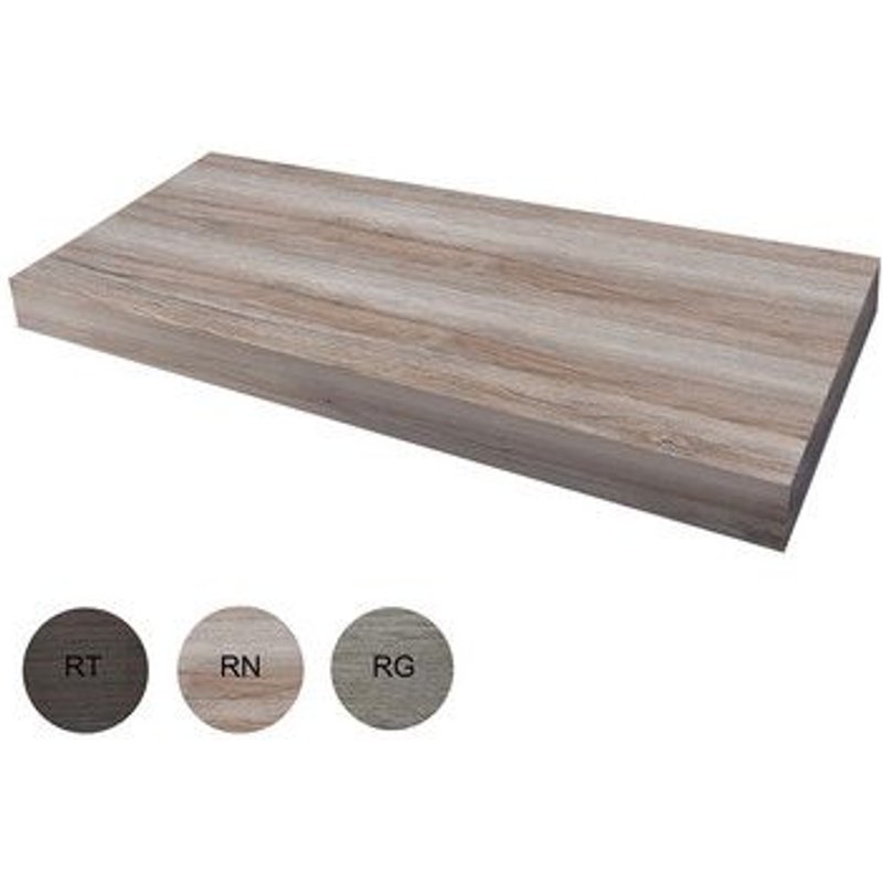 1 X MEUBLES DE SALLE DE BAIN EN BOIS ChĂȘne Noeuds 120x51x8,7 cm