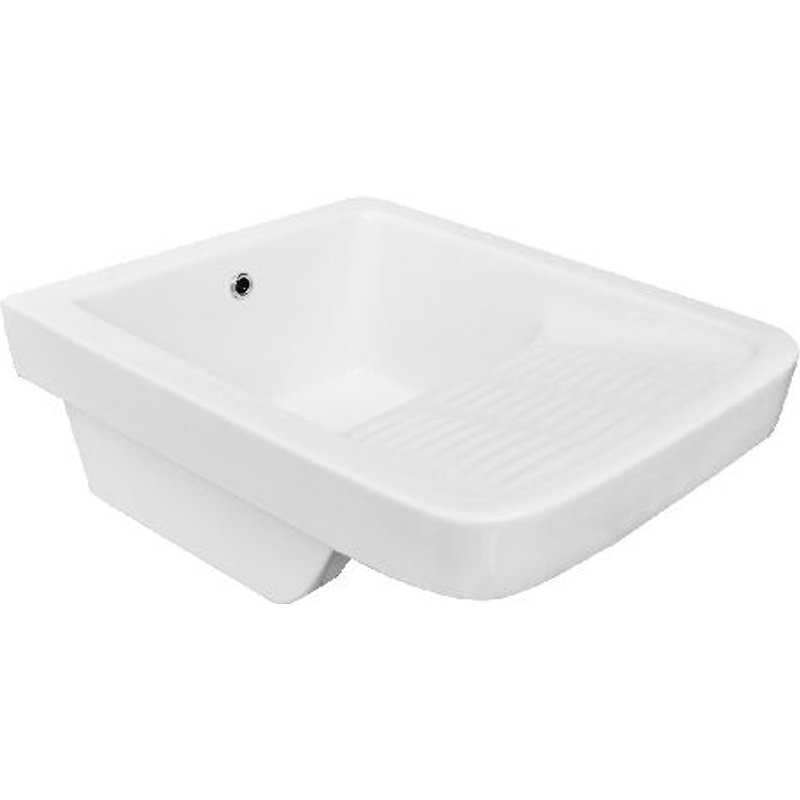 1 X PILOTES EN CÉRAMIQUE ET ACCESSOIRES POUR LA BUANDERIE L. cm. 50 x P. cm. 64