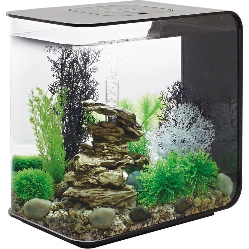 Oase - Aquarium Décoratif 30l Led Avec Cadre Noir Flow 30 Led Black