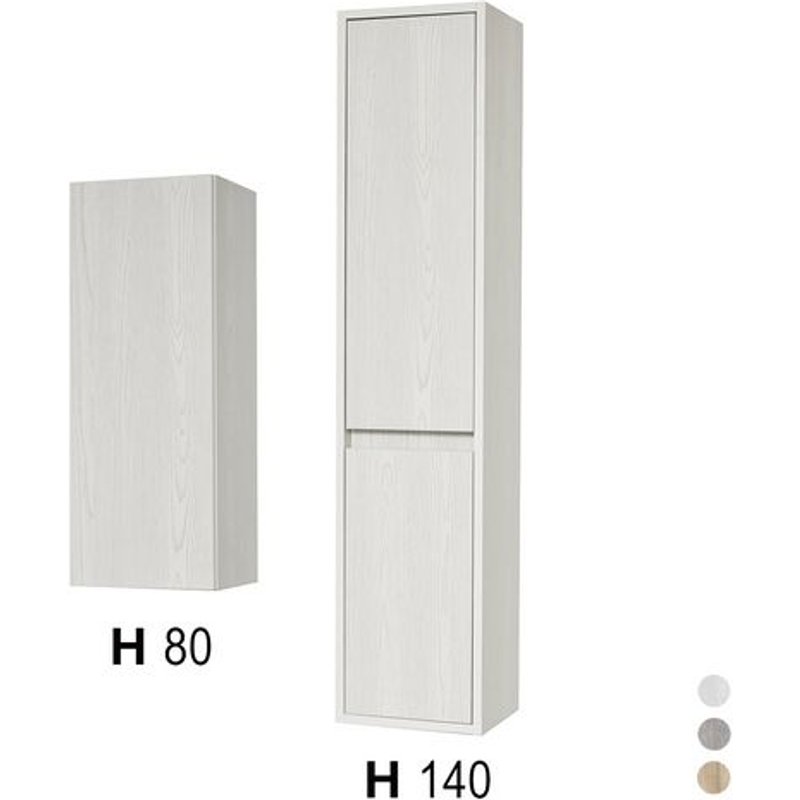 1 X MEUBLES DE SALLE DE BAIN EN BOIS Mélèze blanc 140x30x25 cm