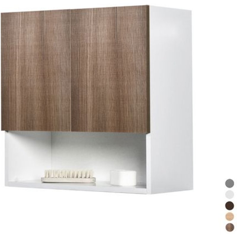 1 X MEUBLES DE SALLE DE BAIN EN BOIS Gris