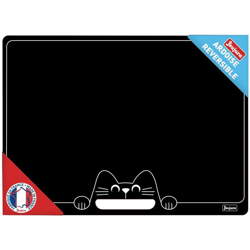 Tableau Ardoise Reversible Chat - 41 X 30