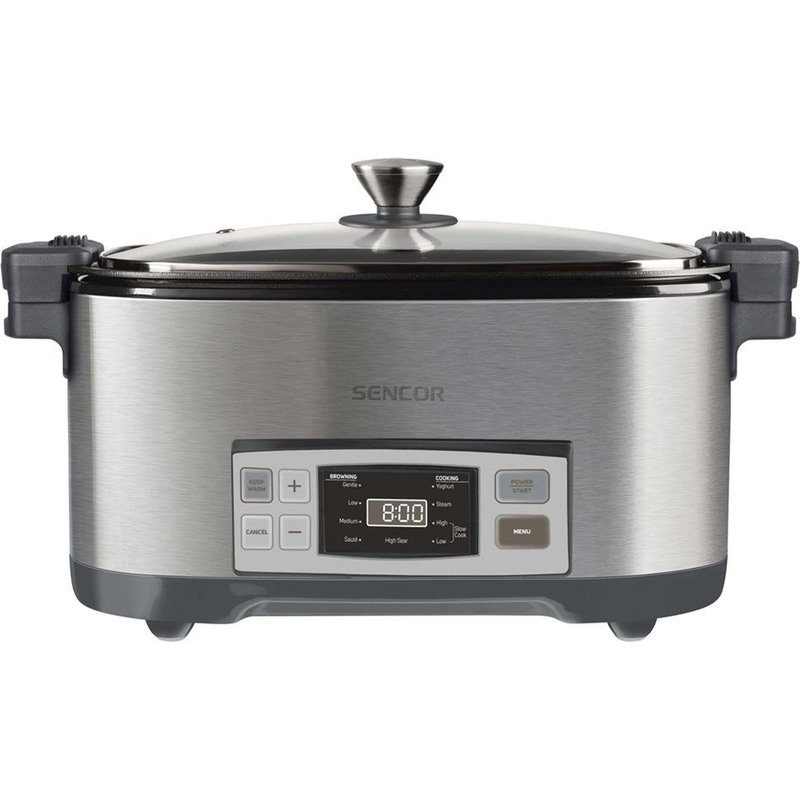 Sencor SPR 5500SS - Mijoteuse - 6 litres - 1350 Watt - argent