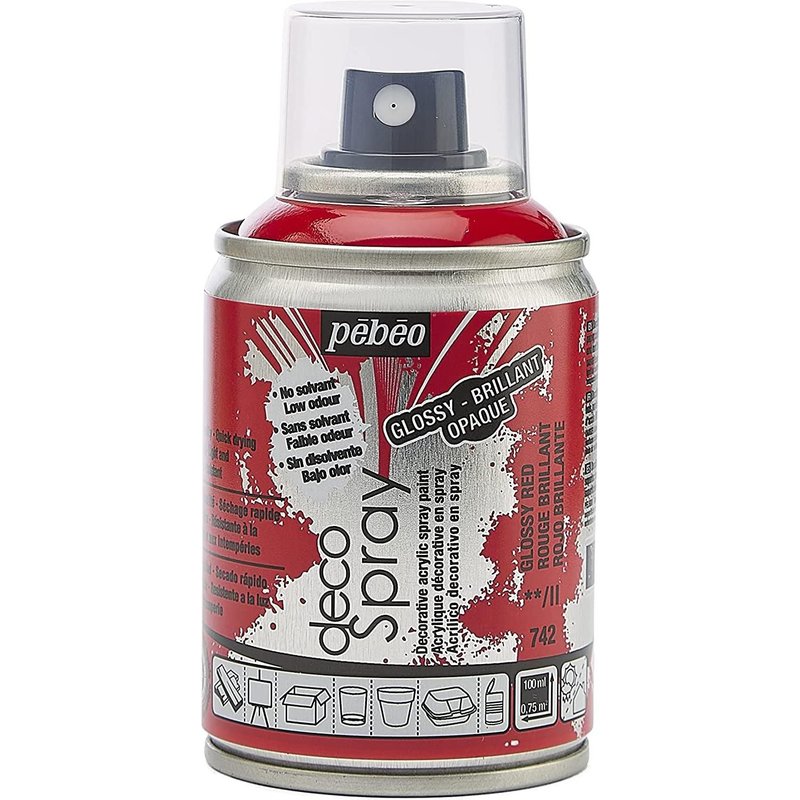 DECOSPRAY PEBEO AEROSOL 100ML ROUGE BRILLANT