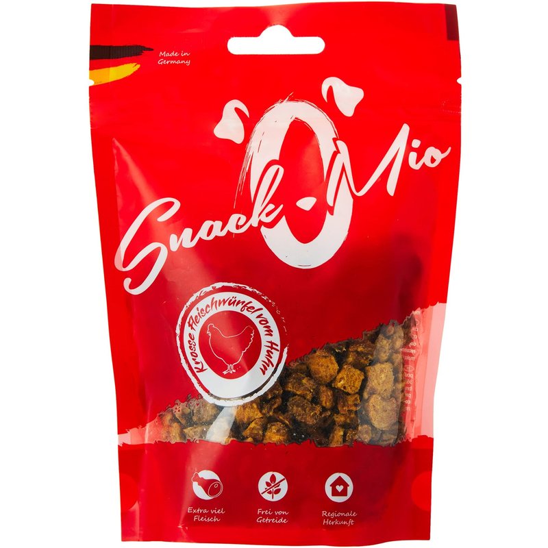Snackomio Dés De Poulet Croustillants Mâcher Premium Pour Chien 125 G