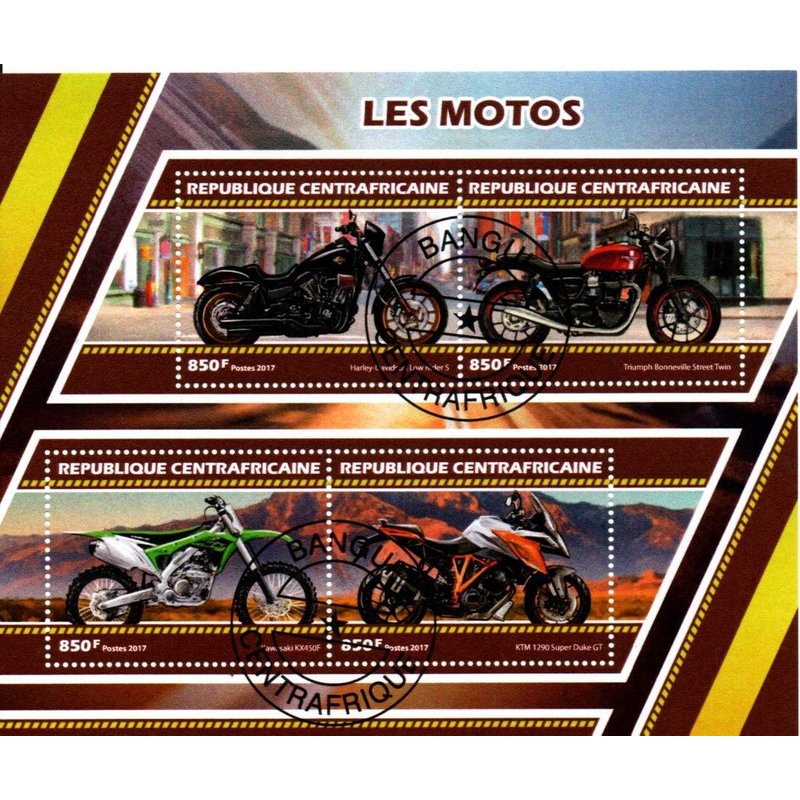 Lot Timbres Thematique " Moto 1