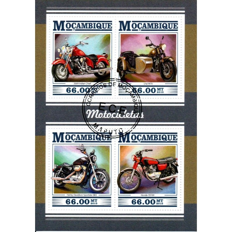 Lot Timbres Thematique " Moto 10