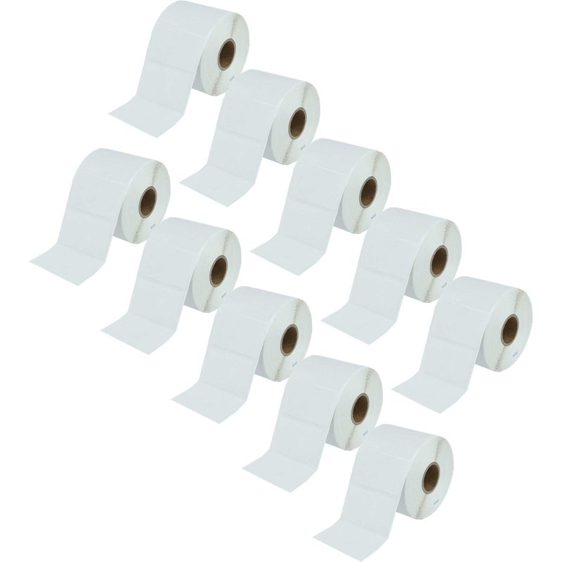 vhbw 10x Rouleau d'étiquettes à transfert thermique 31,7mm x 57,15mm (1000 étiquettes) compatible avec Toshiba TEC B572, B-EV4D étiqueteuse