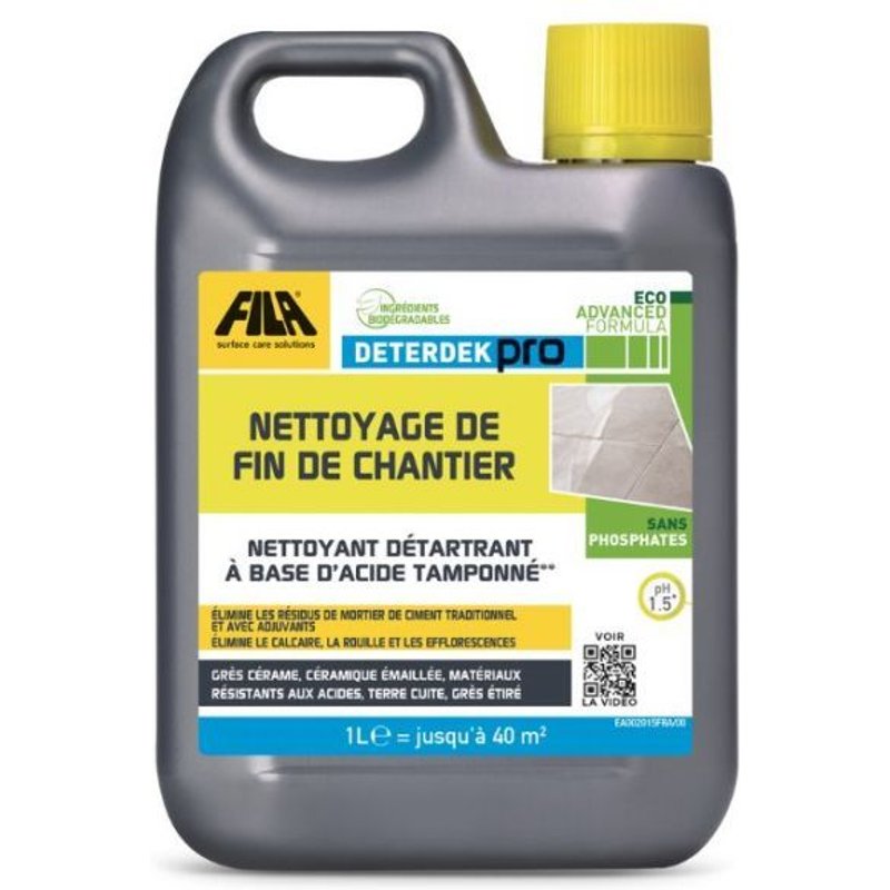 Détergent de fin de chantier DETERDEK PRO 1L