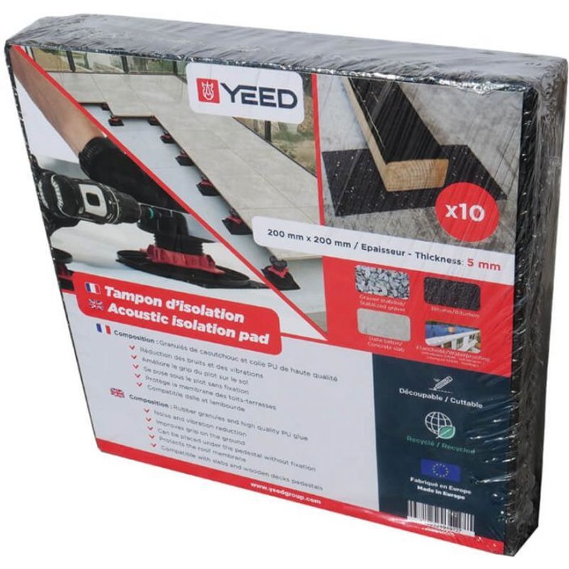 Tampons d'isolation 5 mm YEED - Pack de 10 unités