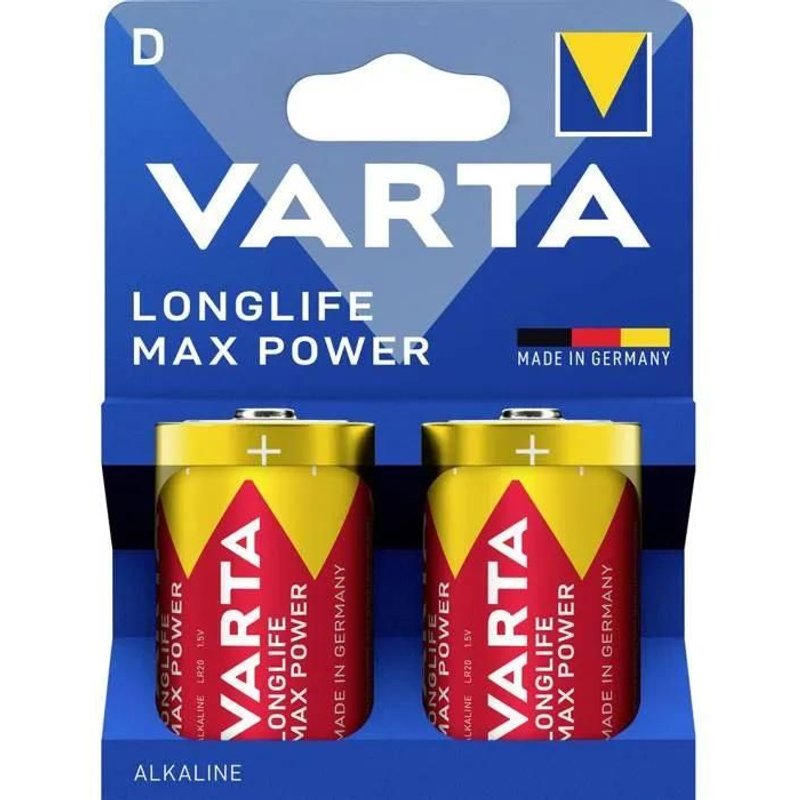 Varta VARTA Longlife Max Power D Blister 2 Pile LR20 (D) alcaline(s) 1.5 V 2 pc(s)