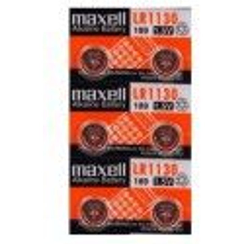 6 piles Maxell LR1130 LR54
